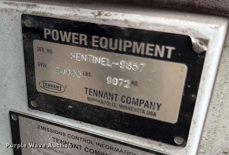 image for item ED3983 2015 Tennant Sentinel street sweeper