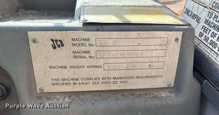 image for item ED3986 1997 JCB 506B telehandler