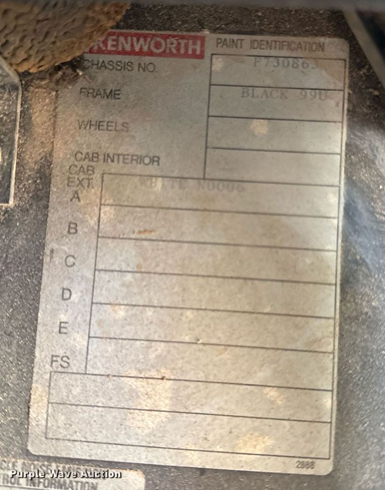 image for item ED4091 1996 Kenworth T300 flatbed truck