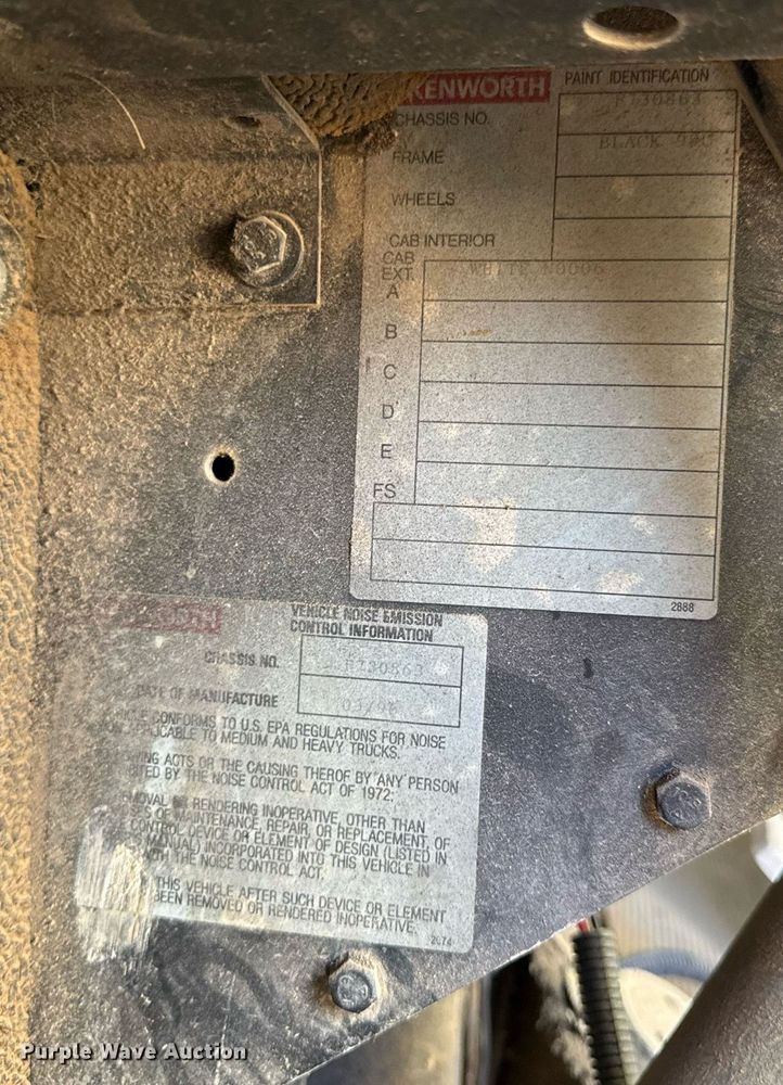 image for item ED4091 1996 Kenworth T300 flatbed truck