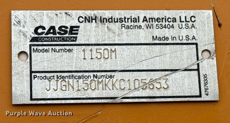 image for item ED5547 2019 Case 1150M LGP dozer