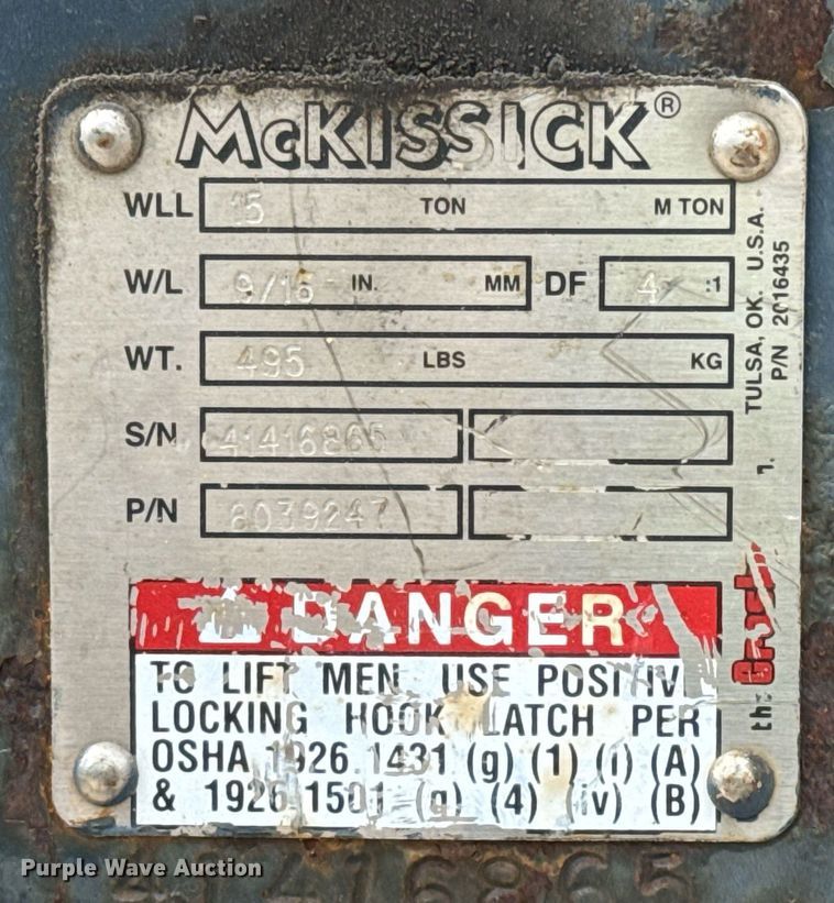 image for item ED5563 Manitex M-150 crane