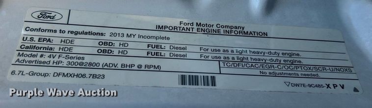 image for item EG1112 2013 Ford F550 Super Duty  Crew Cab utility / service truck