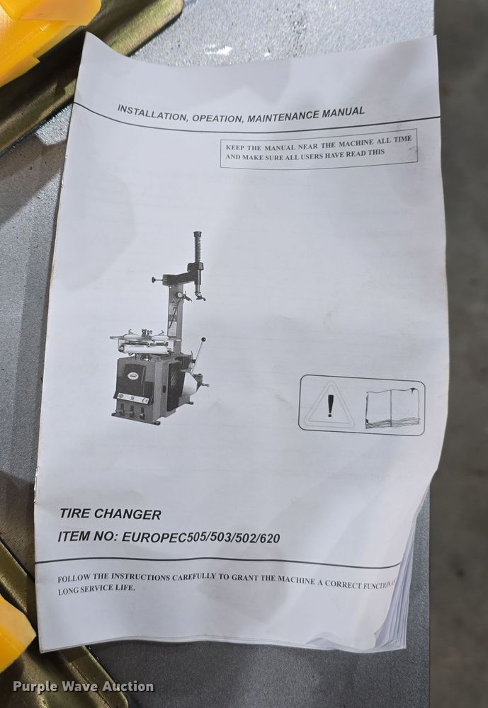 image for item EH8741 Powertek PT-620 tire changer