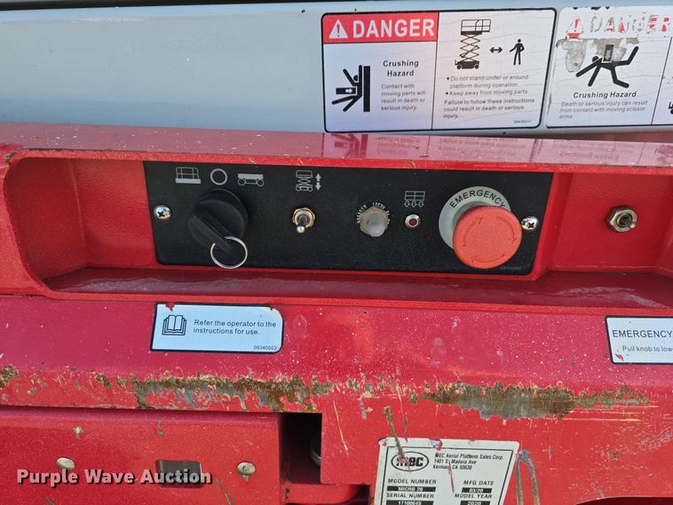 image for item EH8744 2020 MEC Micro 26 scissor lift