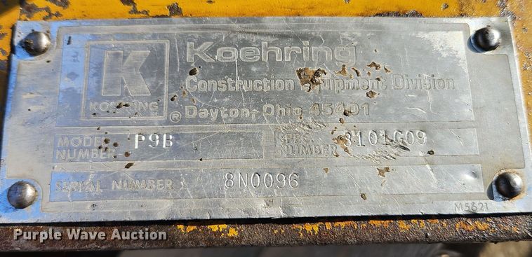 image for item EI8862 Koehring P9B plate compactor