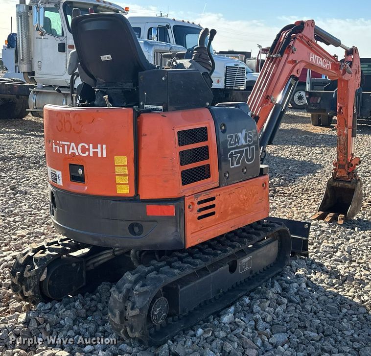 image for item EK0459 2016 Hitachi ZX17U-5N mini excavator