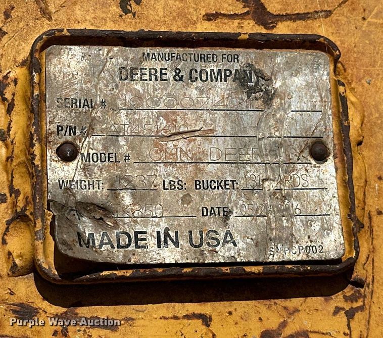 image for item EK0491 2016 John Deere 210G LC excavator