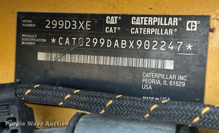image for item EK0510 2021 Caterpillar 299D3 XE tracked skid steer loader