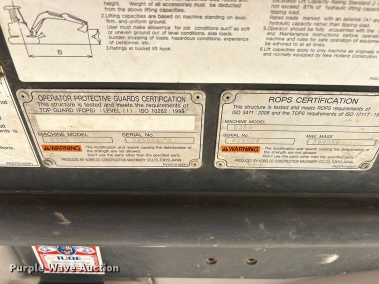 image for item EK2724 2013 New Holland E35B mini excavator