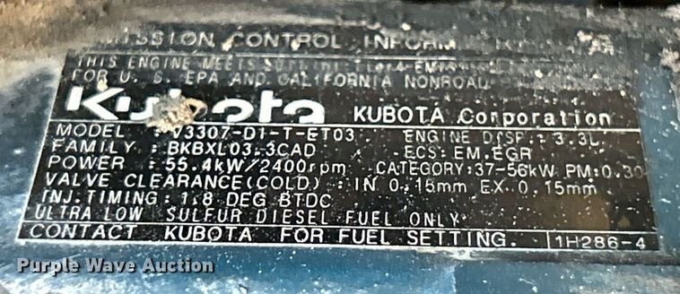 image for item EK2726 2012 Bobcat T630 tracked skid steer loader