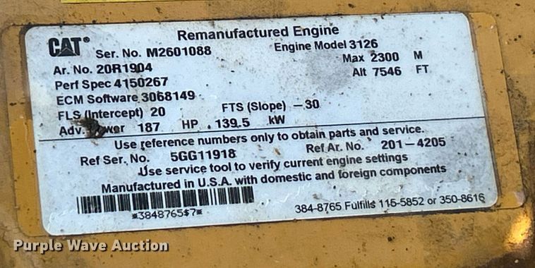 image for item EK2737 2003 Caterpillar 325C L excavator