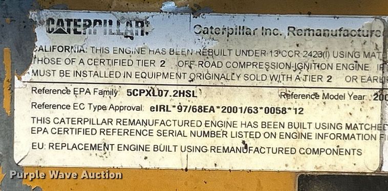 image for item EK2737 2003 Caterpillar 325C L excavator
