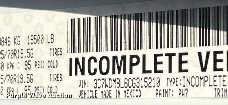 image for item EK2740 2012 Dodge Ram 5500 bucket truck