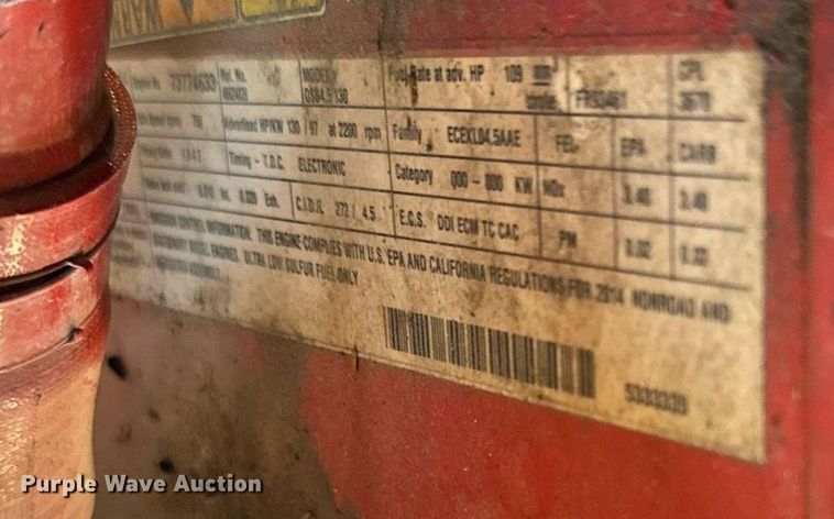 image for item EM3577 2016 Doosan P425 HP375 air compressor