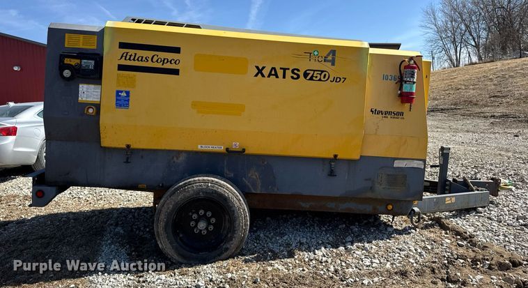 image for item EM3580 2014 Atlas Copco XATS750 JD7 air compressor