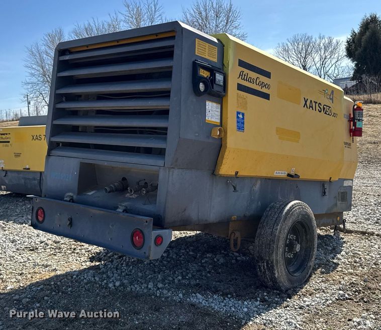 image for item EM3580 2014 Atlas Copco XATS750 JD7 air compressor