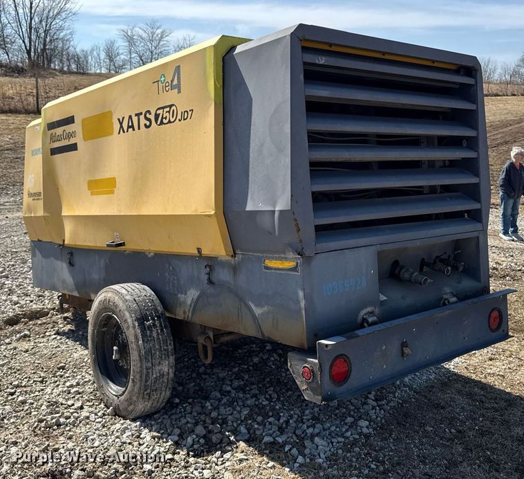 image for item EM3580 2014 Atlas Copco XATS750 JD7 air compressor