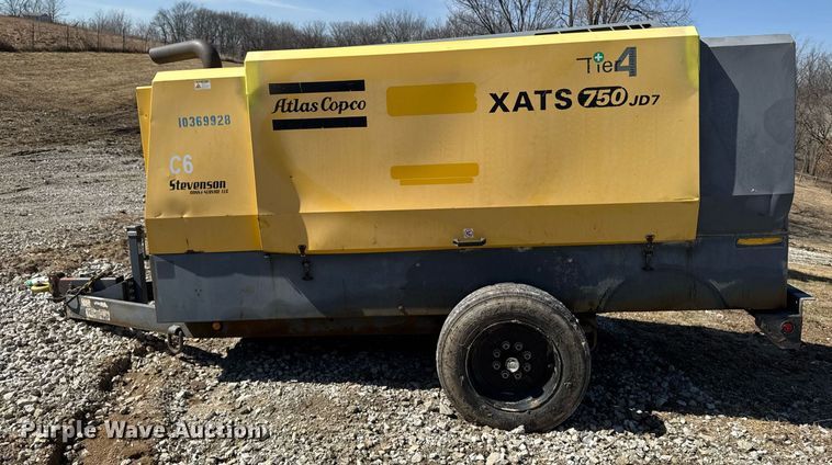 image for item EM3580 2014 Atlas Copco XATS750 JD7 air compressor