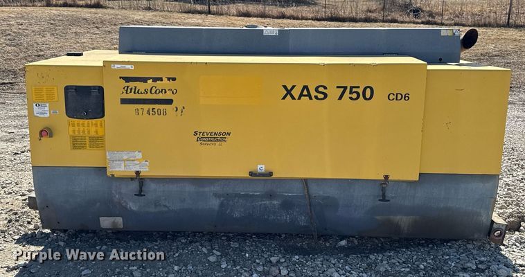 image for item EM3581 2011 Atlas Copco XAS750 CD6 air compressor