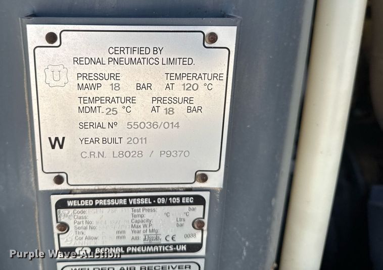 image for item EM3581 2011 Atlas Copco XAS750 CD6 air compressor