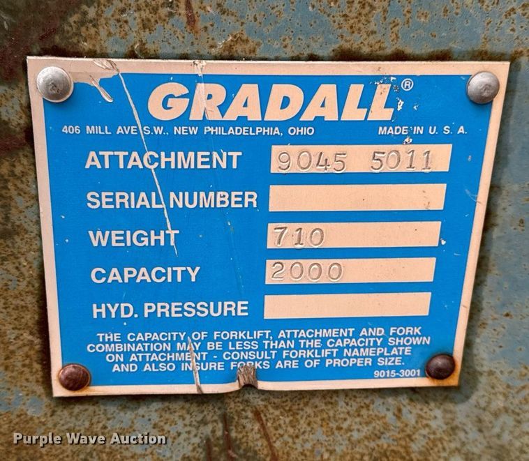 image for item EM3637 Gradall 9045 5011 telehandler boom