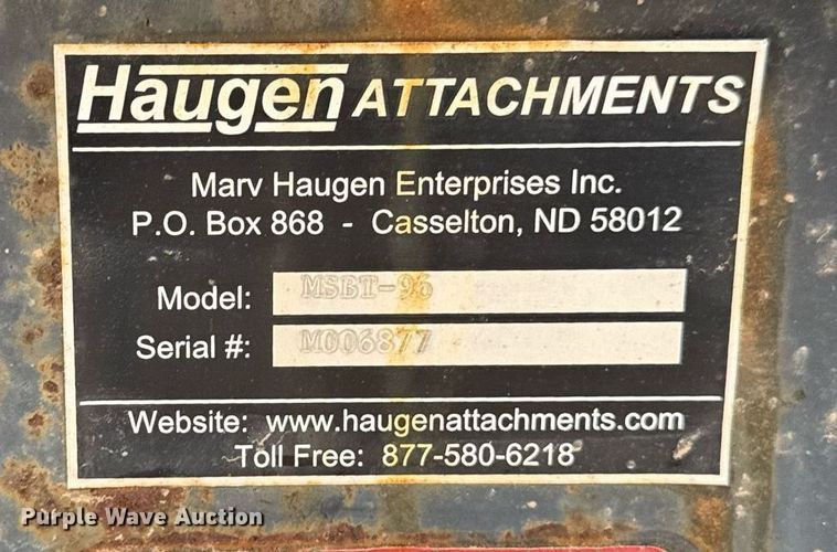 image for item EM3638 Haugen MSBT-96 telehandler bucket