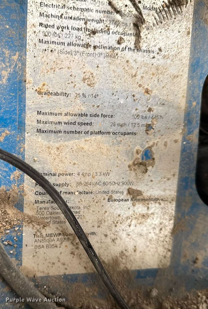 image for item EM3639 2016 Genie GS-1930 scissor lift