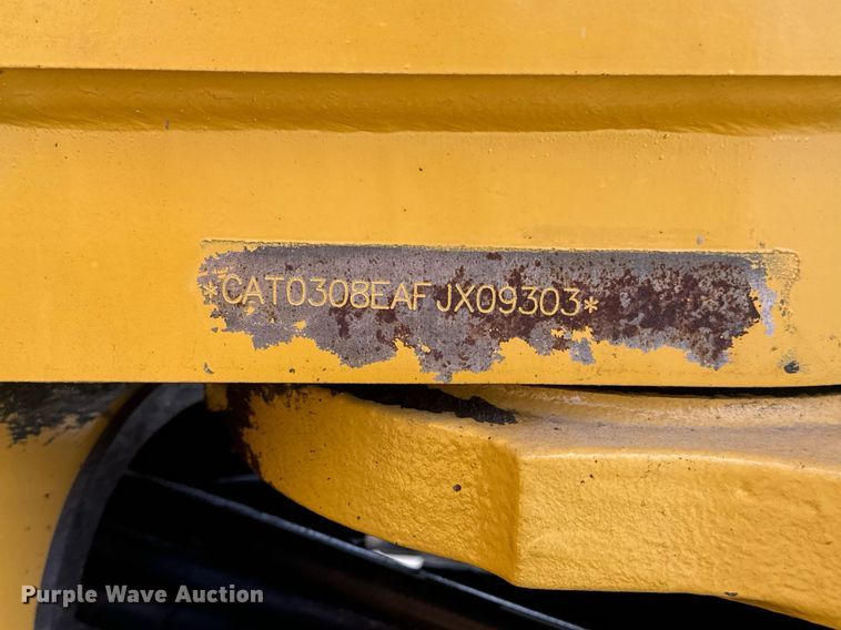 image for item EN5204 2017 Caterpillar 308E2 CR mini excavator