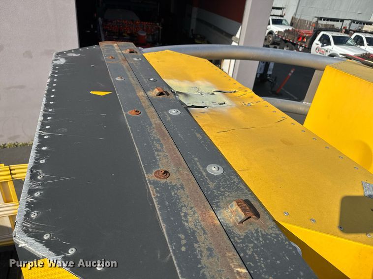 image for item EN6001 2010 Hino 268 flatbed truck with crash attenuator