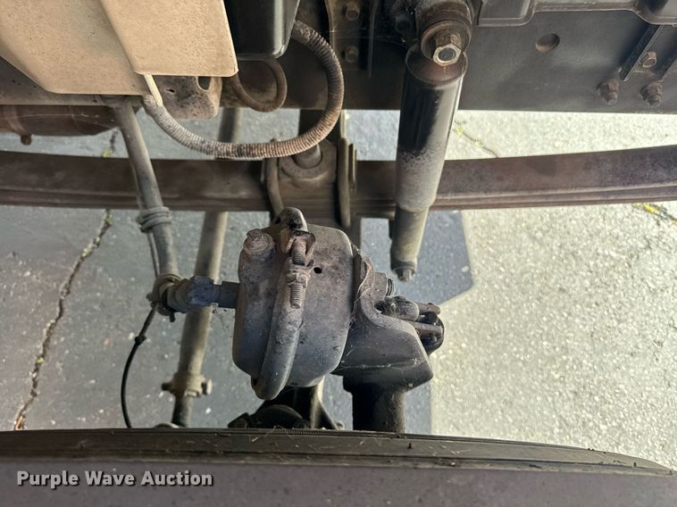 image for item EN6001 2010 Hino 268 flatbed truck with crash attenuator