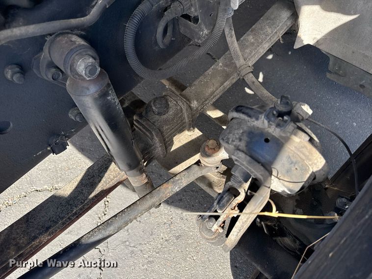 image for item EN6001 2010 Hino 268 flatbed truck with crash attenuator