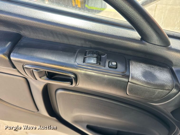 image for item EN6001 2010 Hino 268 flatbed truck with crash attenuator