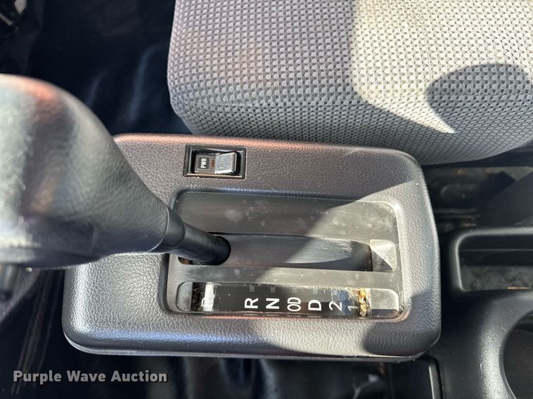 image for item EN6001 2010 Hino 268 flatbed truck with crash attenuator