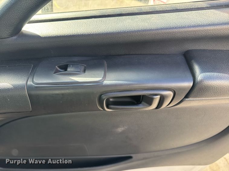 image for item EN6001 2010 Hino 268 flatbed truck with crash attenuator