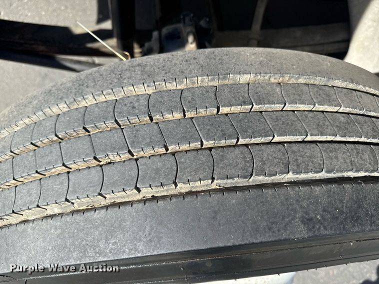 image for item EN6001 2010 Hino 268 flatbed truck with crash attenuator