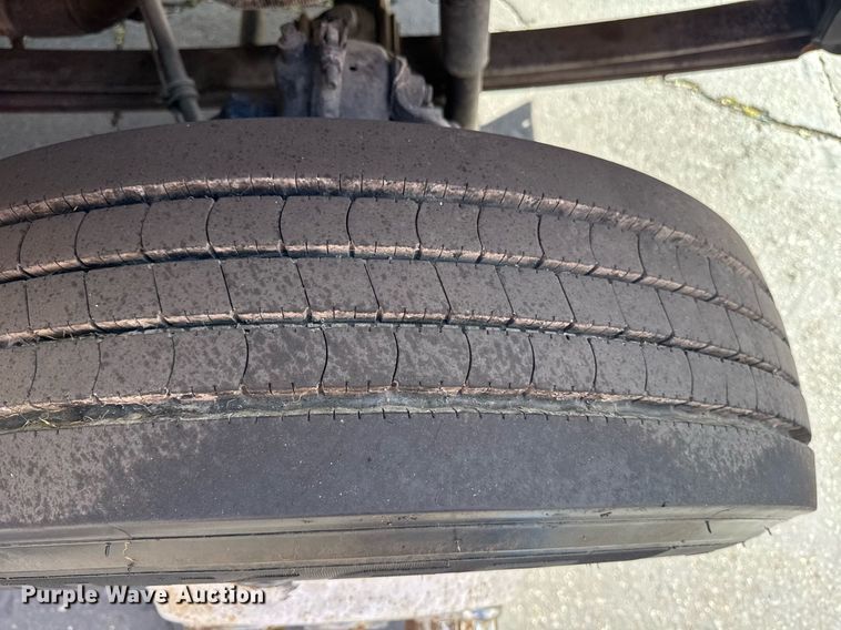 image for item EN6001 2010 Hino 268 flatbed truck with crash attenuator