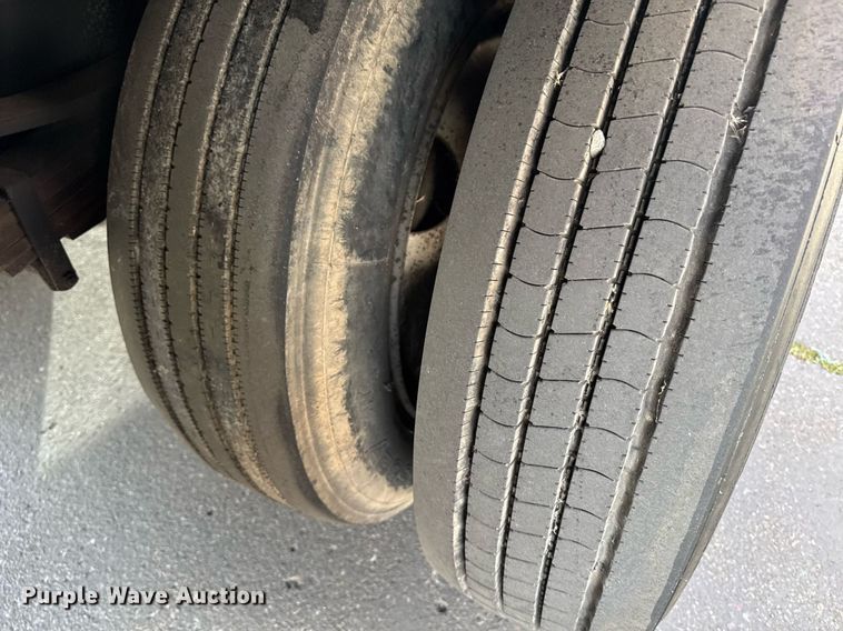 image for item EN6001 2010 Hino 268 flatbed truck with crash attenuator