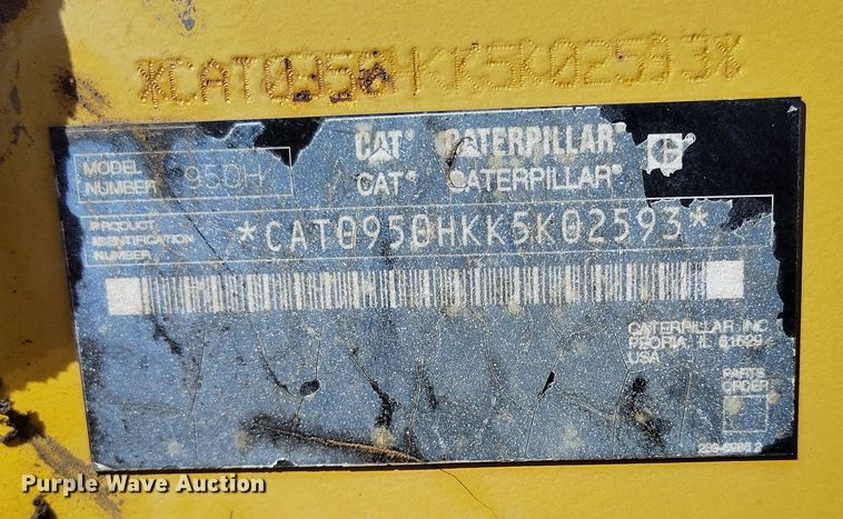 image for item EO9973 2009 Caterpillar 950H wheel loader