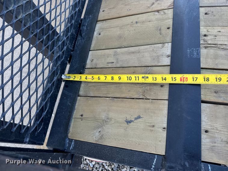 image for item EQ1089 2016 PJ 6010 utility trailer