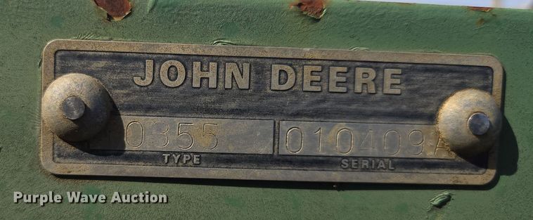 image for item EQ6752 John Deere  355 off-set disk