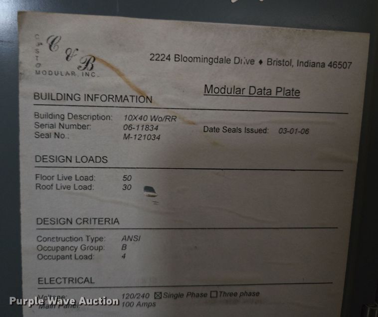 image for item EQ6761 2006 mobile office