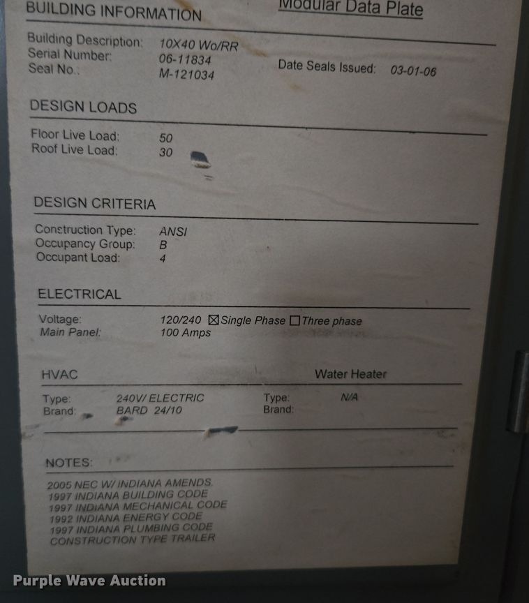 image for item EQ6761 2006 mobile office