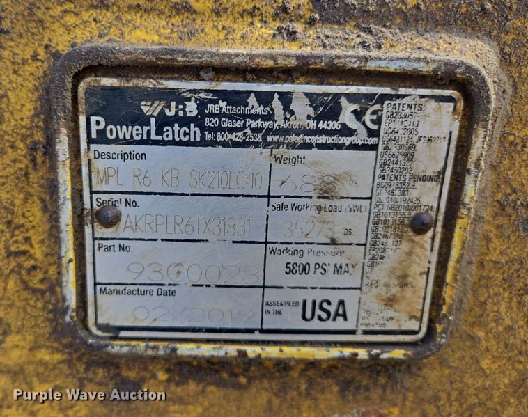 image for item EQ6775 2019 Kobelco  SK210LC-10 excavator