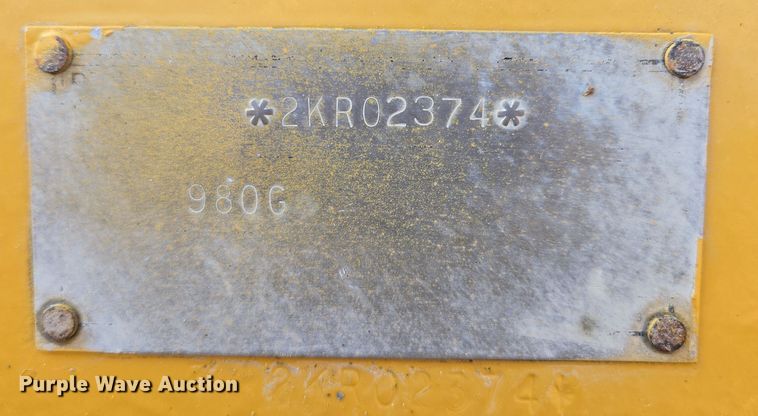 image for item EQ6832 1998 Caterpillar 980G wheel loader