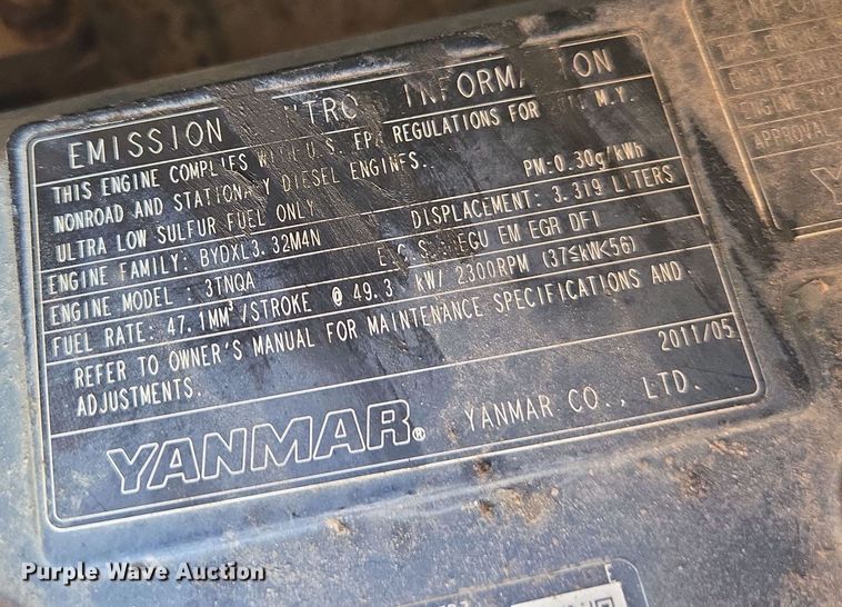 image for item EQ6835 2011 Takeuchi TB180FR mini excavator