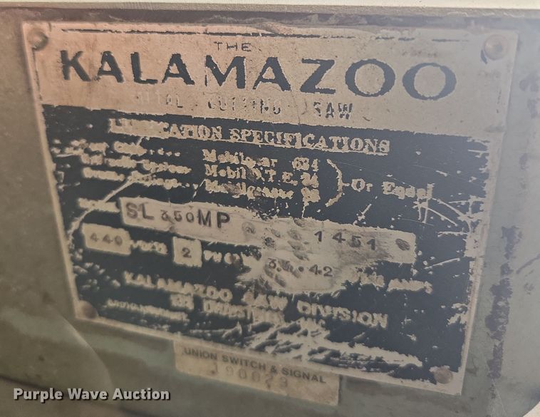 image for item EQ6863 Kalamazoo SL350ML cold saw 