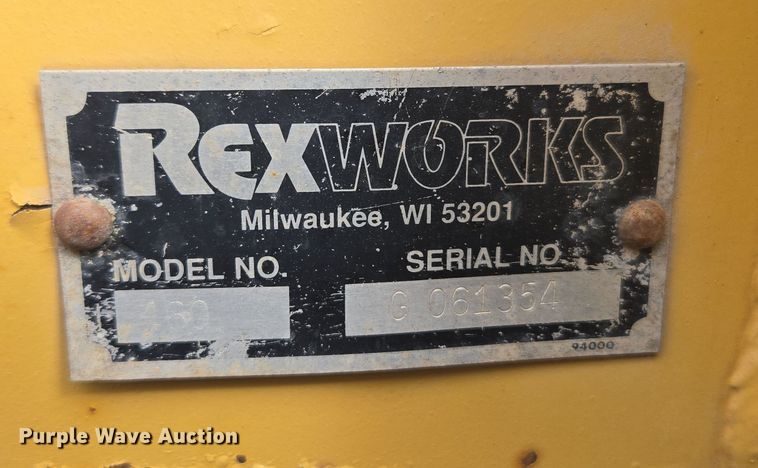 image for item ER5185 1997 Rexworks Maxigrind 460G crusher
