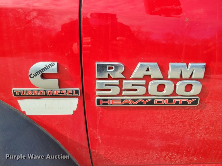 image for item NB9801 2016 Dodge Ram 5500 dump flatbed truck