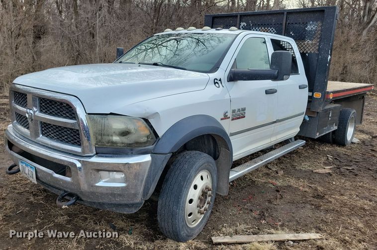 image for item NB9890 2015 Dodge Ram 5500 Crew Cab dump flatbed truck